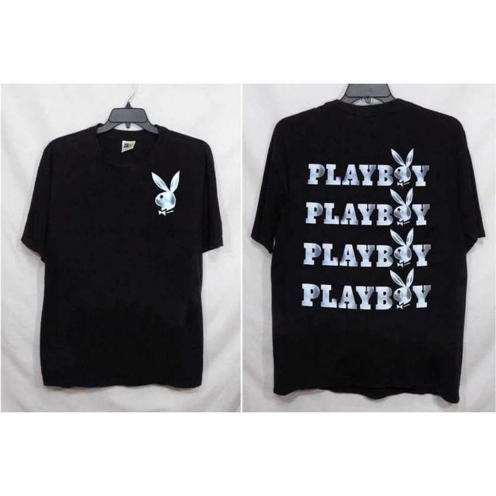 Playboy Bunny Black White Logo T-shirt